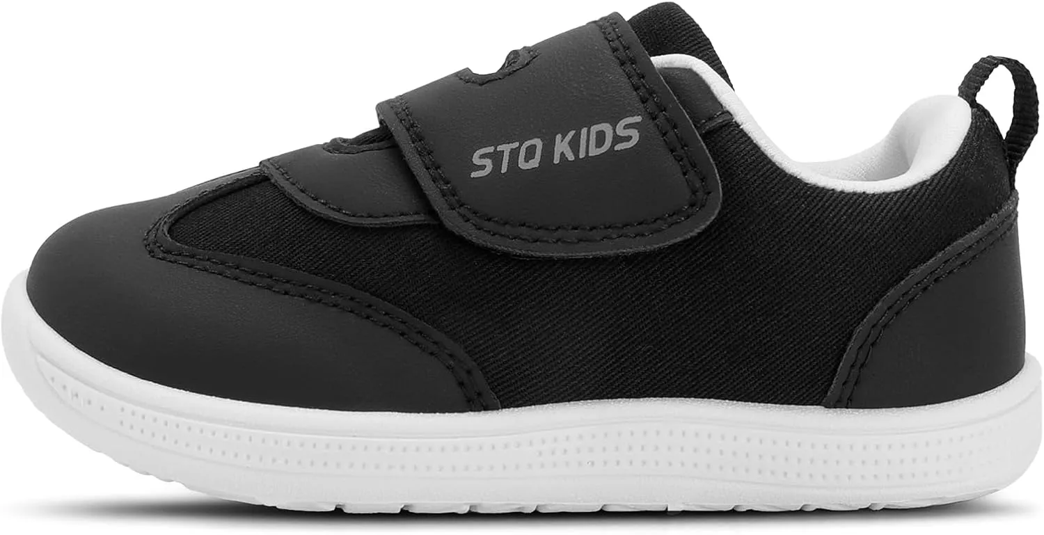 Wide Toe Box Toddler Shoes Zero Drop Boys Girls Barefoot Shoe Non-Slip Little Kids Sneakers for First Walking