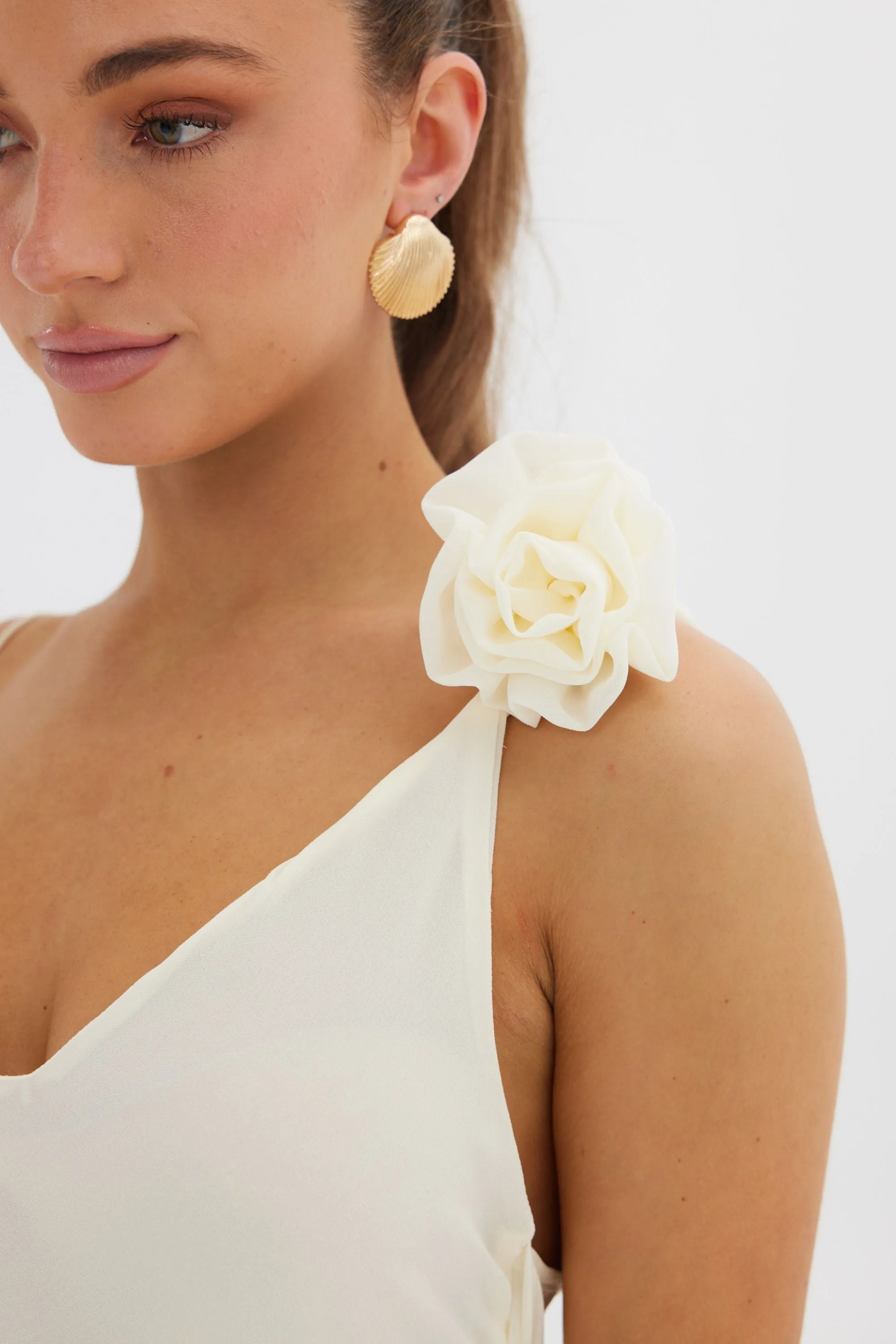 Willow Ruffle Rosette Dress