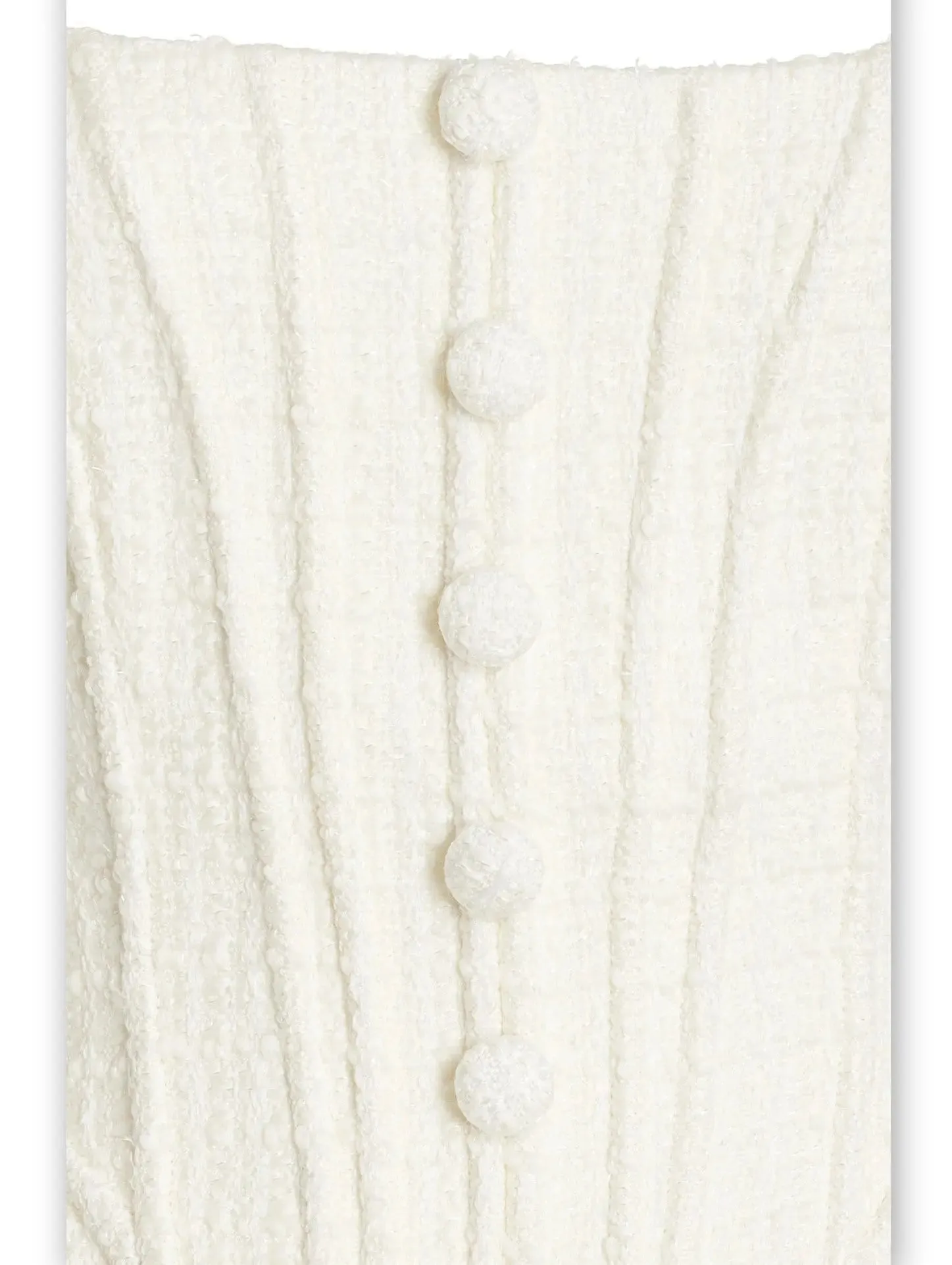 Women’s Boucle Tweed Peplum Mini Dress In White