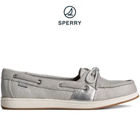 Women's Coatfish Metallic Canvas Seacycled Grey (STS88761)