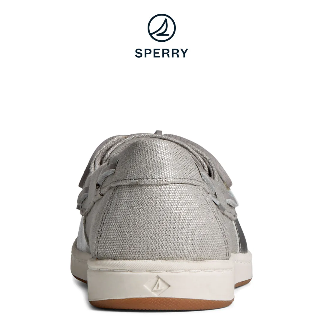 Women's Coatfish Metallic Canvas Seacycled Grey (STS88761)