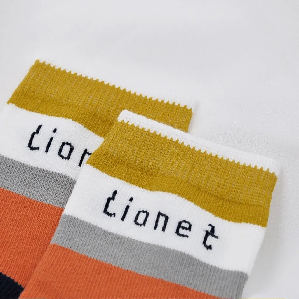 ZFSOCK Cute Lion Design Children's Crew Socks for Boys, 5 Pairs
